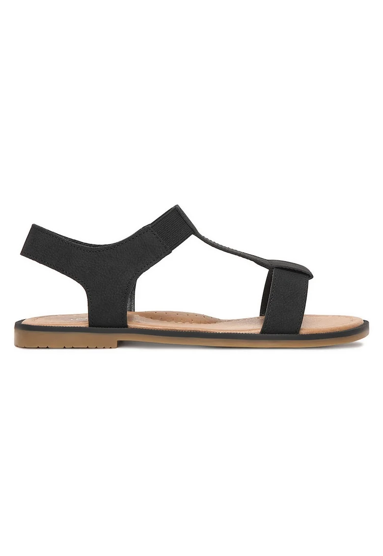 Sandale dama  negru, material sintetic, design modern
