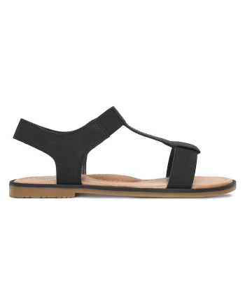 Sandale dama  negru, material sintetic, design modern