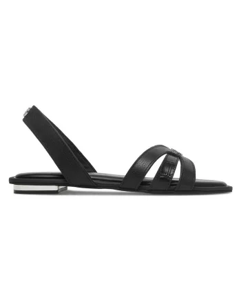 Sandale dama,  piele naturala, negru, interior din piele ecologica, Negru