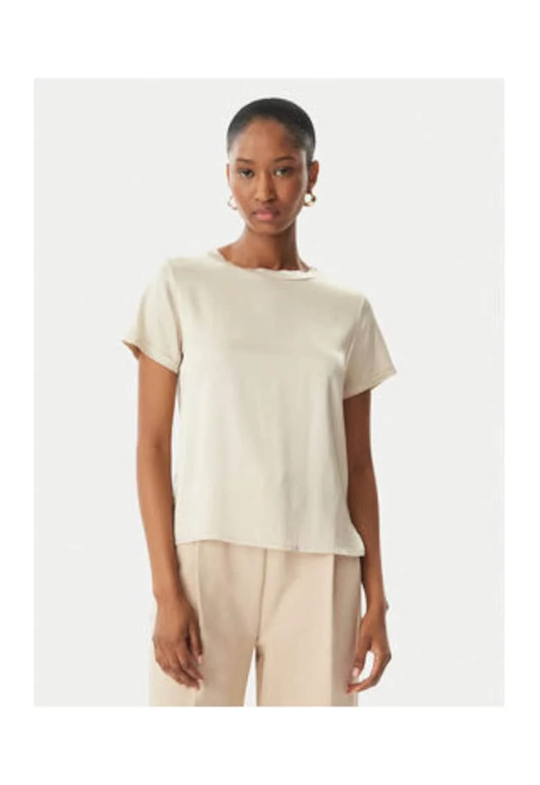 Bluza dama,  bej, viscoza, casual