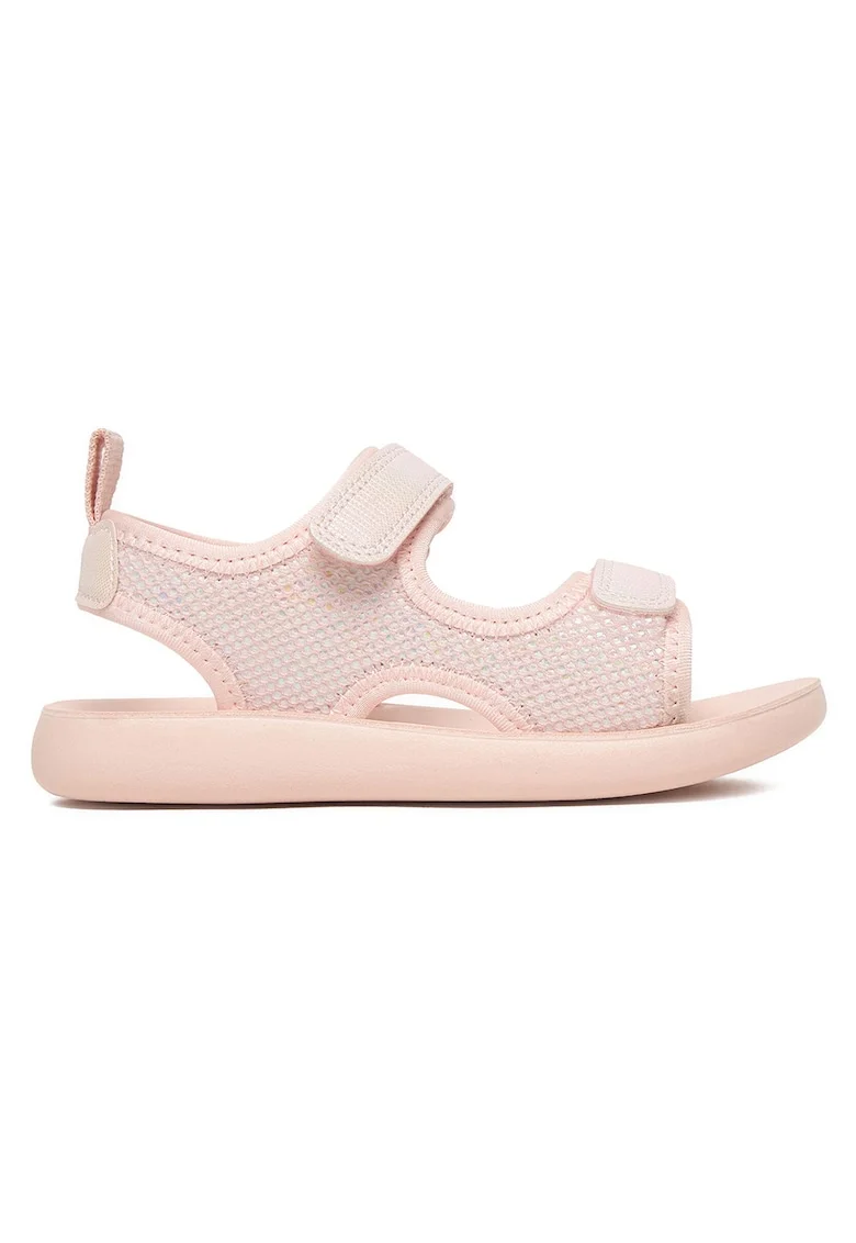 Sandale fete,  roz, textil, inchidere velcro, Roz