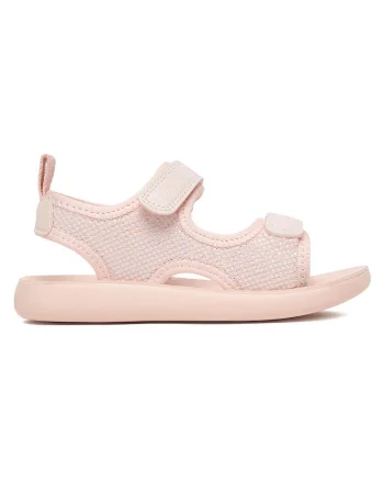 Sandale fete,  roz, textil, inchidere velcro, Roz