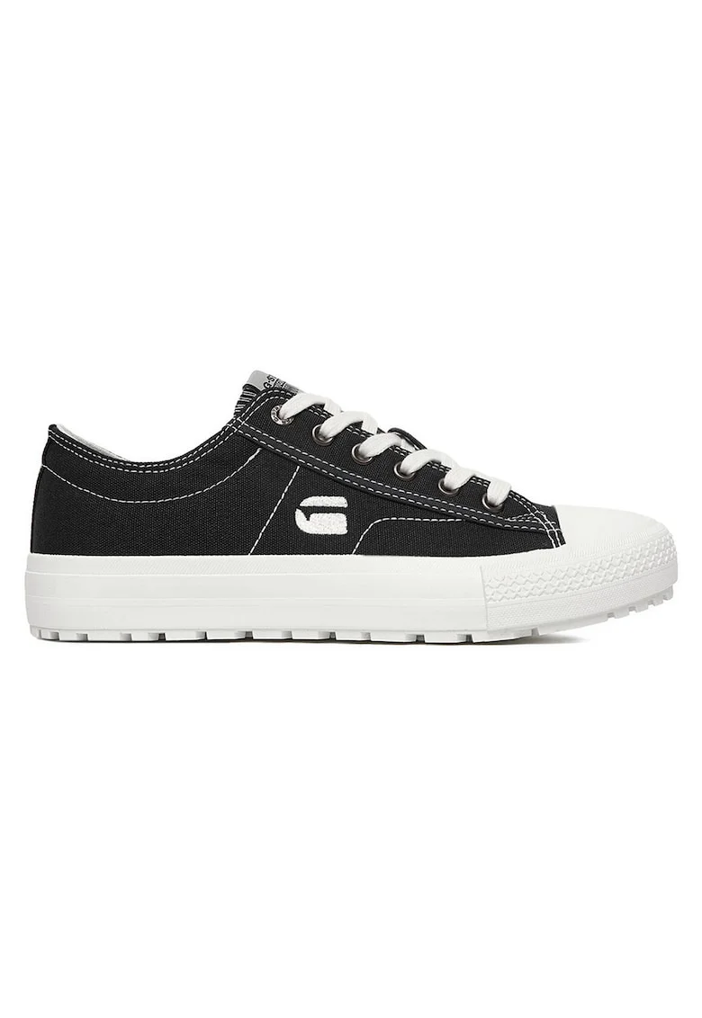 Tenisi dama G-Star Raw, textil, Alb/Negru