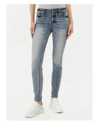 Blugi dama,  skinny, albastru, bumbac/poliester,