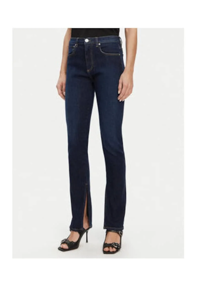 Blugi dama,  super skinny, albastru, bumbac,