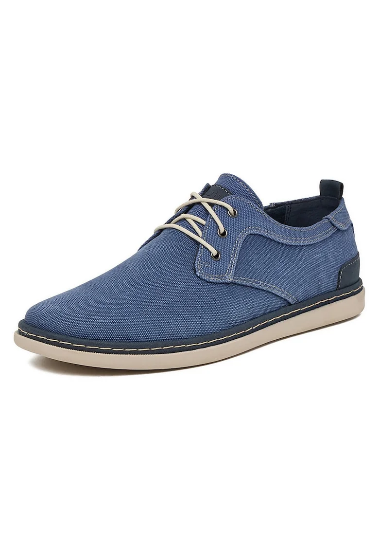 Pantofi barbati,  casual, albastru, textil