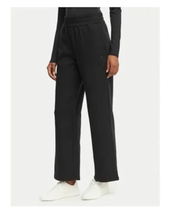 Pantaloni de trening dama,  negru, croiala larga, material respirabil
