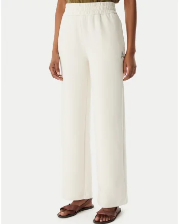 Pantaloni dama,  regular fit, bej, bumbac si elastan