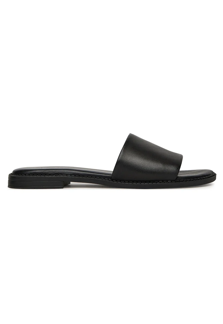 Papuci  eleganti din piele, Negru