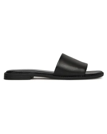 Papuci  eleganti din piele, Negru