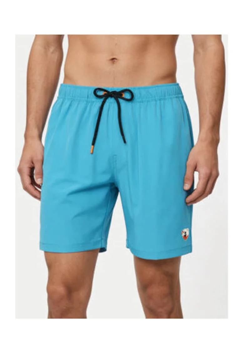 Pantaloni scurti de baie barbati,  albastru, poliester reciclat/elastan