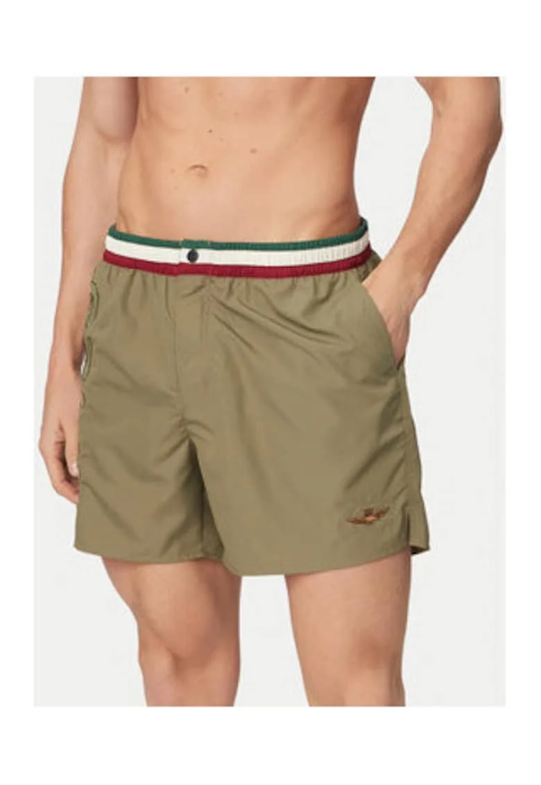 Pantaloni scurti de baie barbati,  poliester, Verde