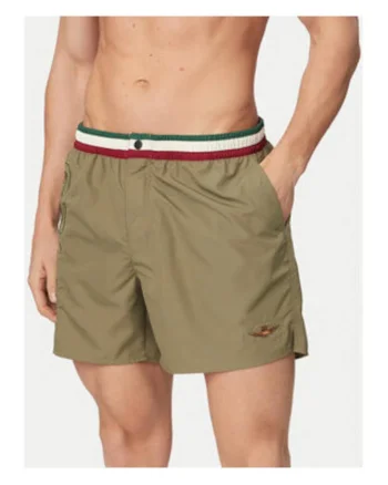 Pantaloni scurti de baie barbati,  poliester, Verde