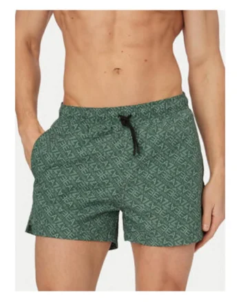 Pantaloni scurti de baie barbati,  Emporio Armani, uscare rapida, poliester, Verde