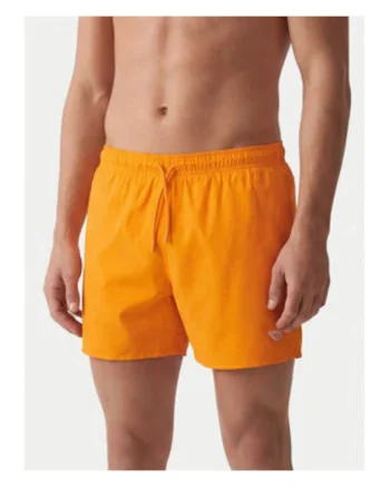 Pantaloni scurti de baie barbati,  poliester, croiala regular fit, Portocaliu