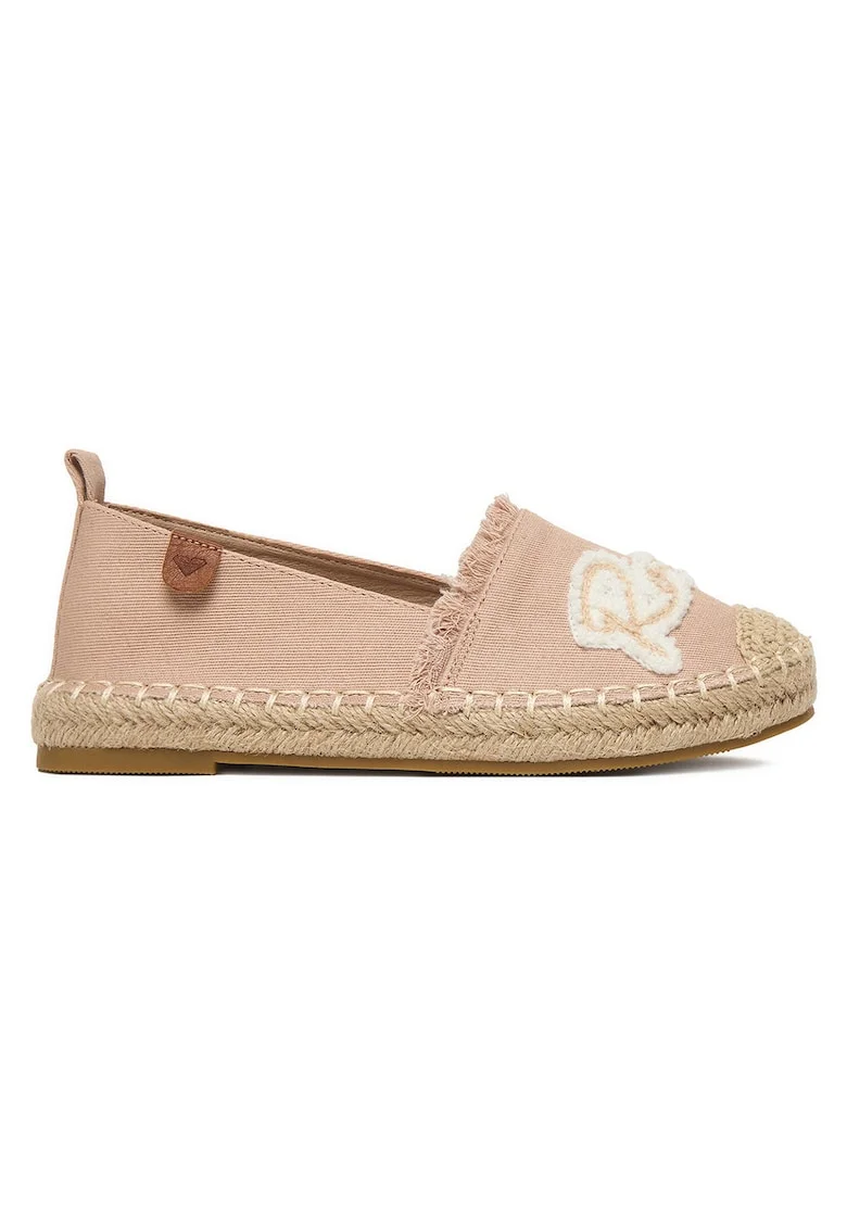 Espadrile  pentru fete, bej, material textil, stil casual