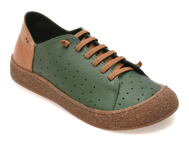 Pantofi sport GRYXX verzi, 13011, din piele naturala