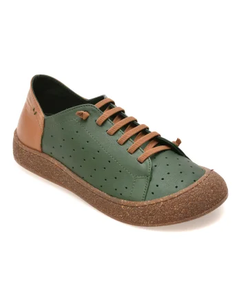 Pantofi sport GRYXX verzi, 13011, din piele naturala