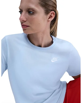 Tricou cu decolteu la baza gatului Sportswear Club Essentials, Albastru glaciar
