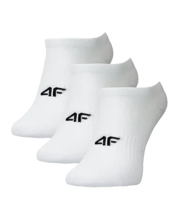 Sosete Talpici Femei Sportstyle  3 Perechi, Bumbac 70%, Taiere Joasa Invizibila, Marimi 35-42, Alb