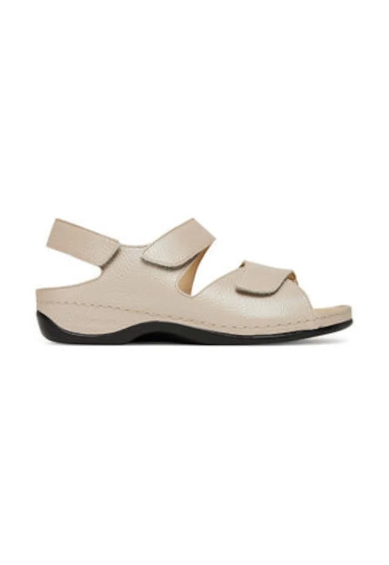 Sandale dama,  305479150, piele naturala, bej