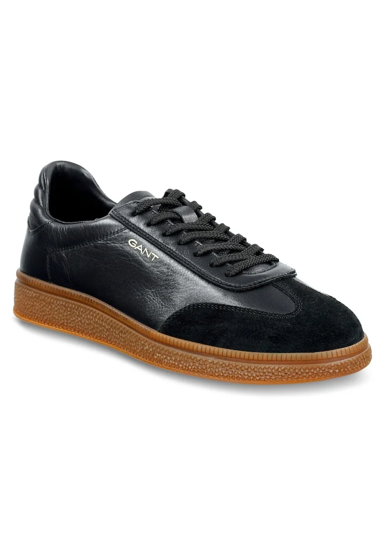 Tenisi barbatesti,  305603470, piele naturala, negru