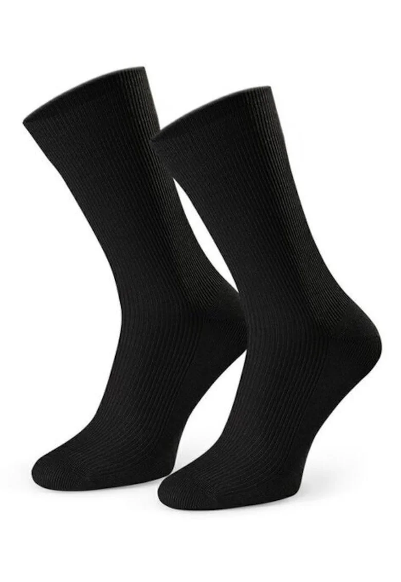 Sosete fara presiune raiate  S018, Negru