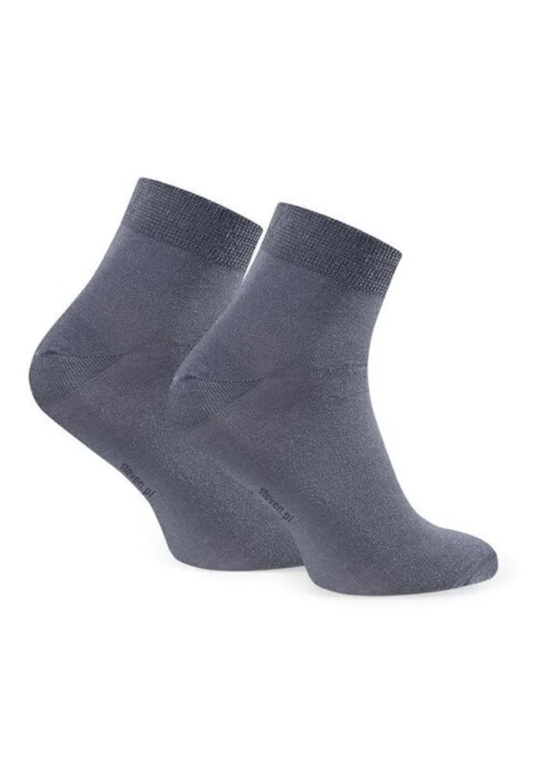 Sosete bumbac subtiri peste glezna  S010, Gri inchis
