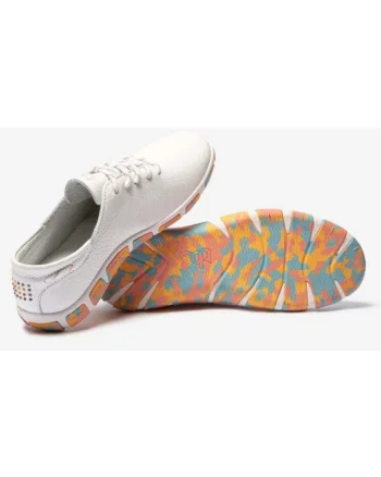 Tenisi dama TBS Jazaru Extra, piele, cu sireturi, alb