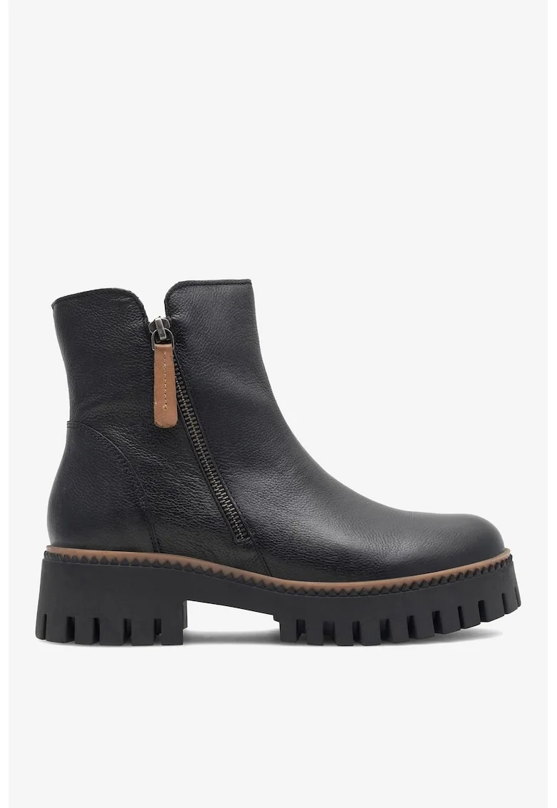 Ghete dama  5905588095354, Piele naturala, Negru, Negru
