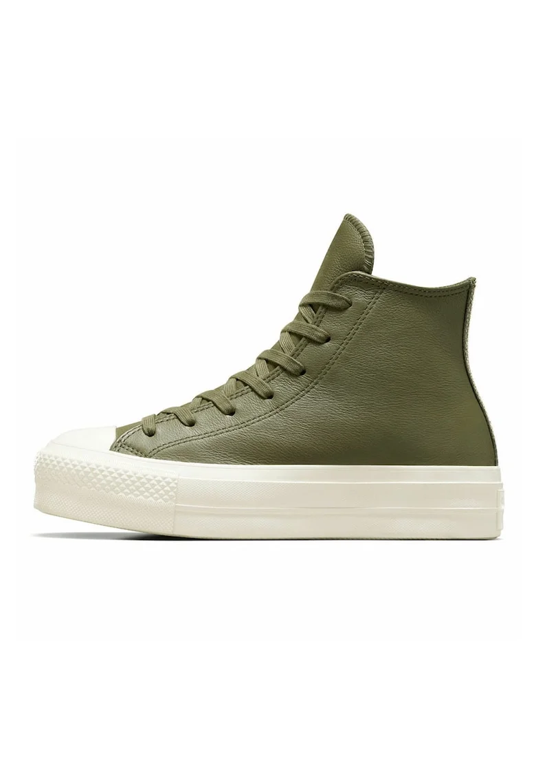 Pantofi sport Chuck Taylor All Star Lift din piele cu inchidere cu siret
