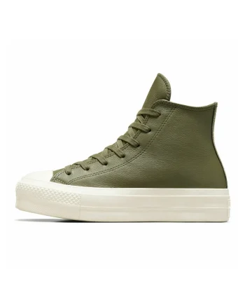 Pantofi sport Chuck Taylor All Star Lift din piele cu inchidere cu siret