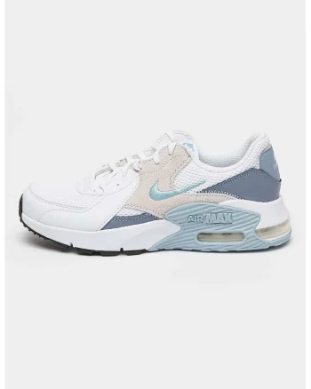 Pantofi sport cu garnituri de piele intoarsa Air Max Excee, Albastru inchis/Albastru prafuit/Alb optic