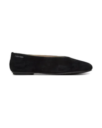 Balerini dama,  piele naturala, negru,
