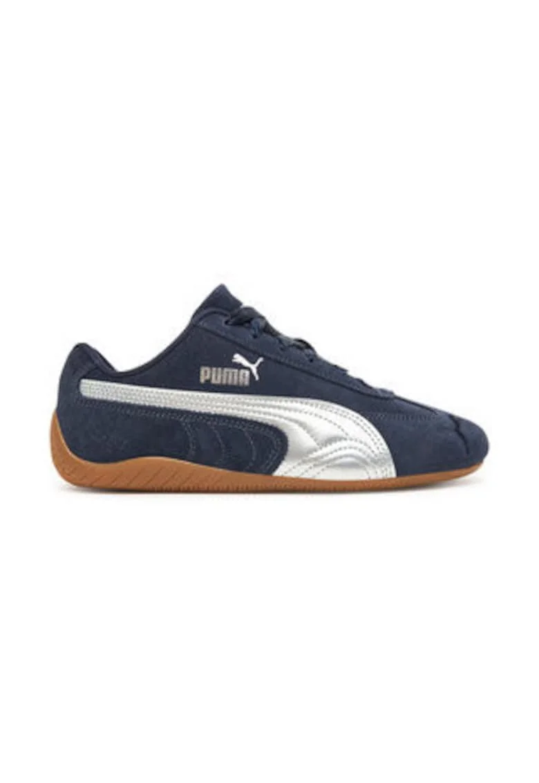 Tenisi unisex,  albastru/alb, piele naturala