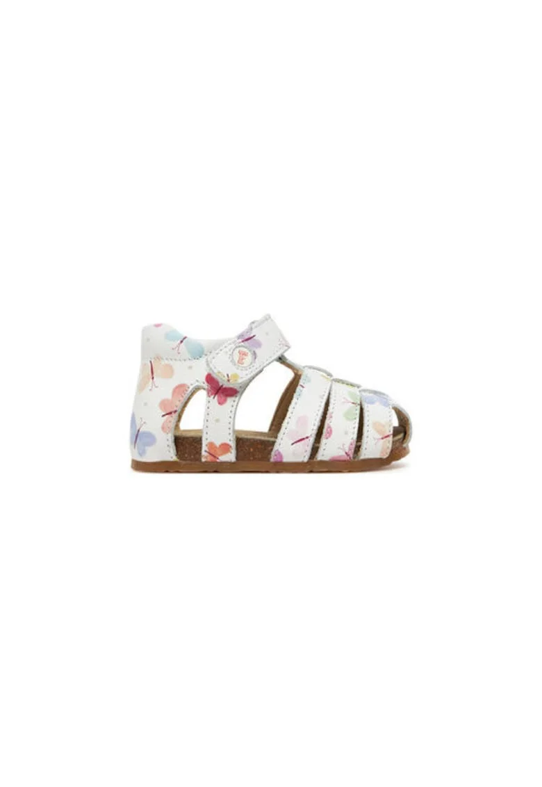 Sandale fete,  piele naturala, multicolor, Multicolor
