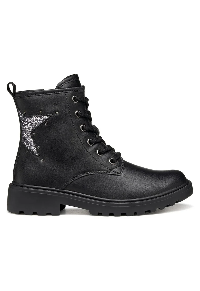 Ghete pentru fete,  305322500, piele ecologica, negru