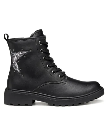 Ghete pentru fete,  305322500, piele ecologica, negru