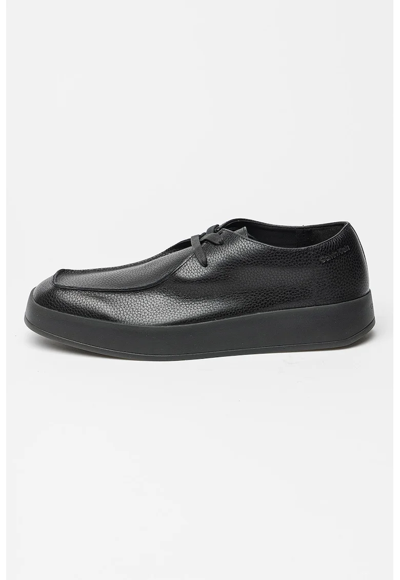 Pantofi uni din piele