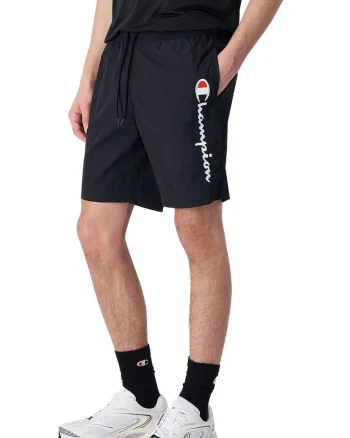 Pantaloni scurti de baie,  poliester, negru