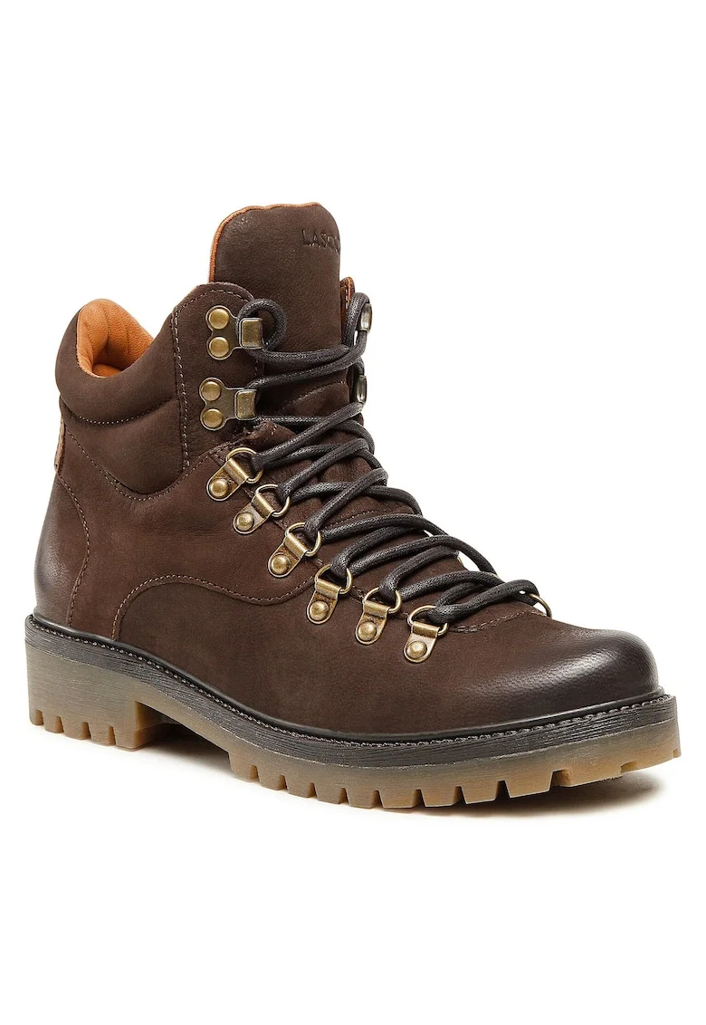 Ghete dama,  piele naturala, maro,