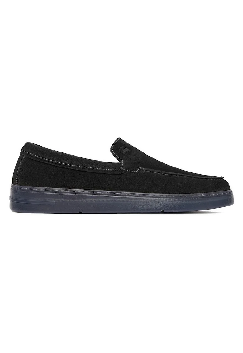 barbati, Raw, piele naturala, negru, varf rotund, Negru