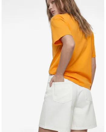 Tricou lejer de bumbac, Portocaliu/Portocaliu mandarina
