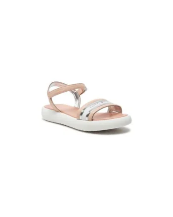 Sandale copii,  piele ecologica, roz,