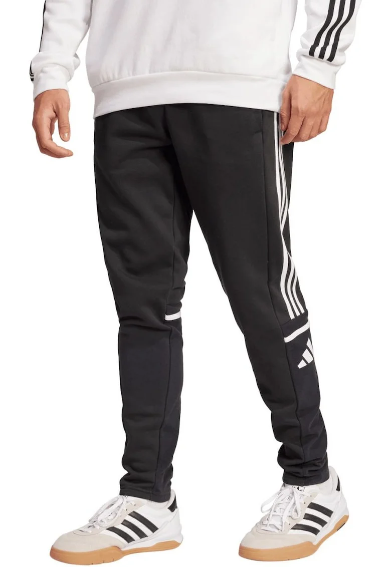 Pantaloni de trening  Squadra 25, negri, bumbac/poliester,