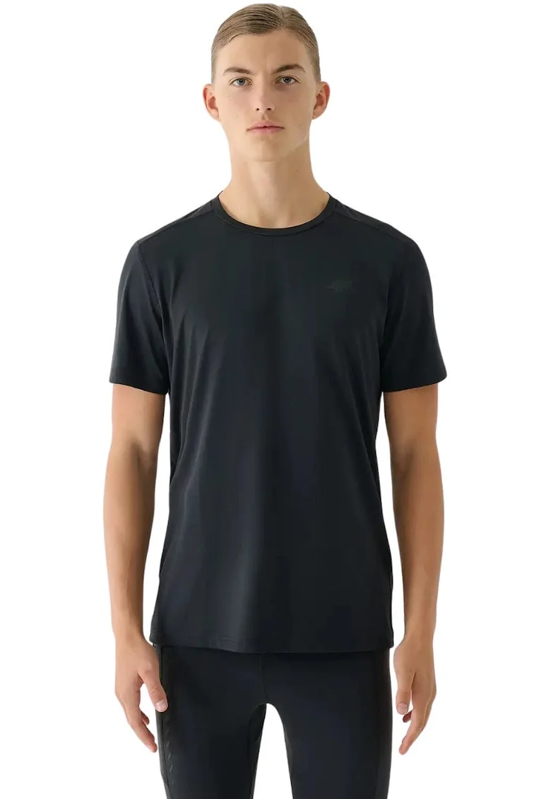 Tricou barbati  negru, material elastic, poliester