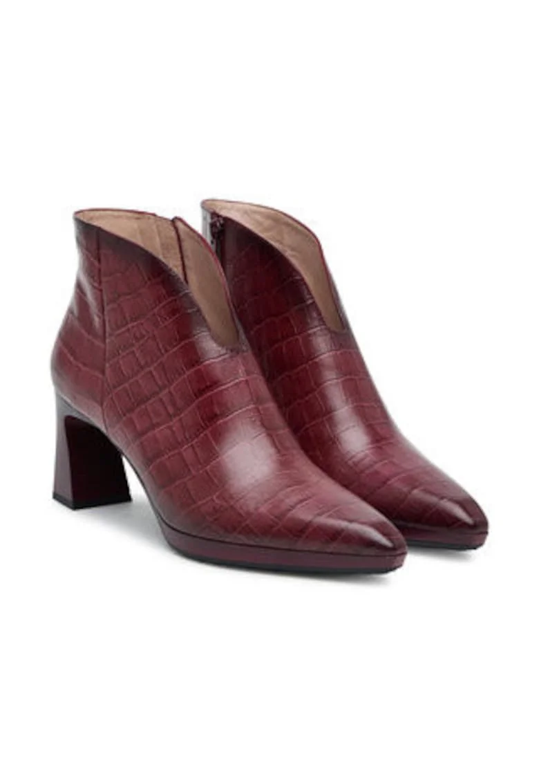 Pantofi dama 305492807,  Piele naturala, Visiniu,