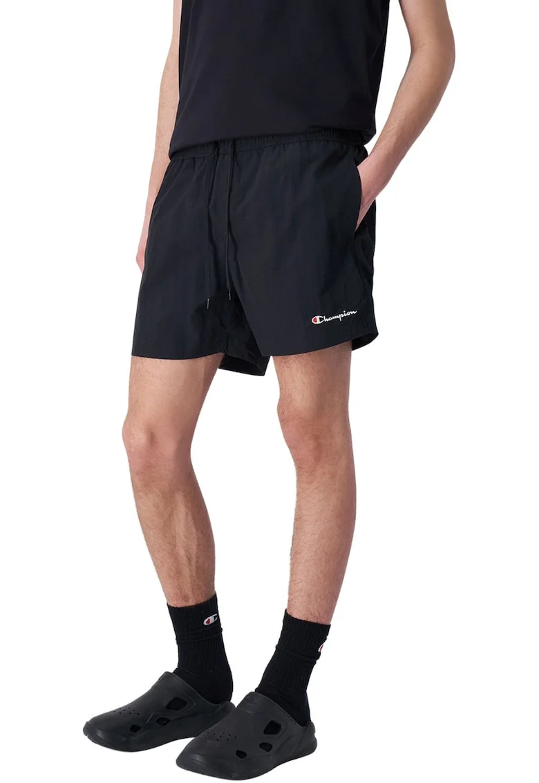 Costum de baie,  sort scurt, negru, poliester,