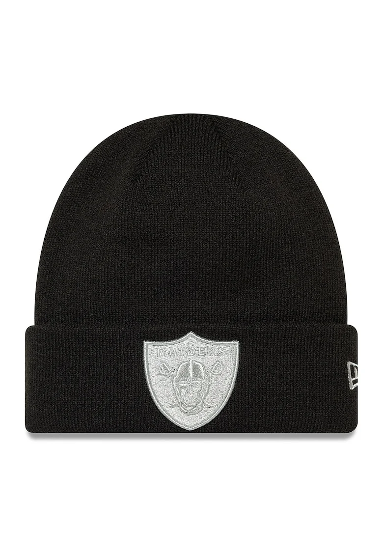 Caciula din tricot Raiders, Alb/Negru