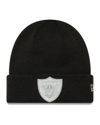 Caciula din tricot Raiders, Alb/Negru
